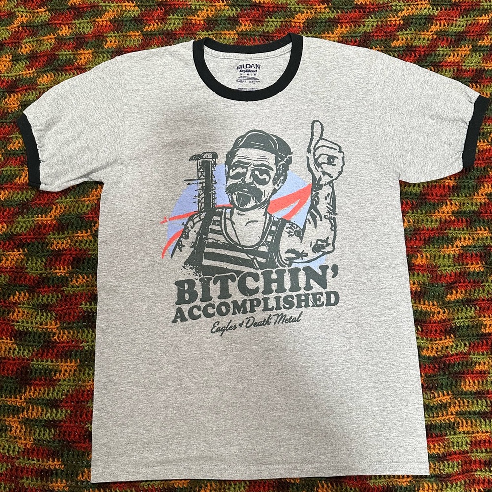 ❌SOLD❌Eagles of Death Metal Ringer Official Tour Tee T-Shirt Sz M Unisex